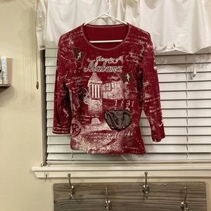 Ladies University of Alabama boutique style top.
